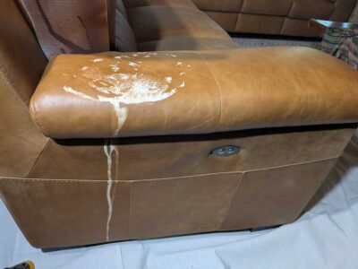 Leather Repair Before